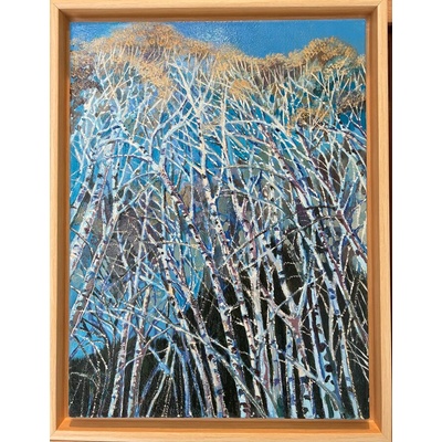 Зимен пейзаж с брезички