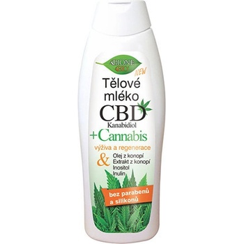 Bione Cosmetics CBD Kanabidiol vyživujúce telové mlieko 500 ml