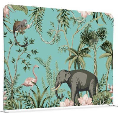 Jansen Display Oboustranný Dětský koutek tropická zvířata 150 x 150 cm