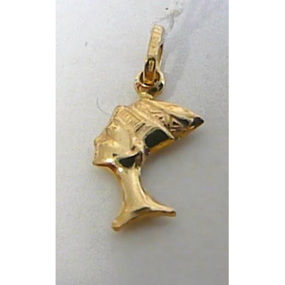 Klenoty Budín Zlatá kleopatra přívěsek hlava kleopatry H323