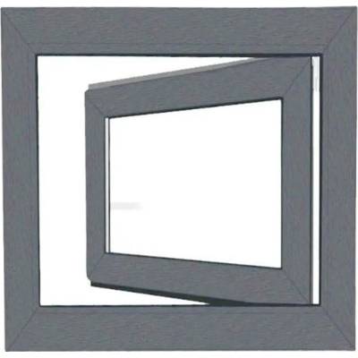 Bravo Plastové okno OS1 Color pravé 600 x 600 mm RAL 9006/bílá