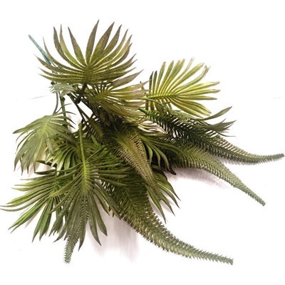 Kytice exotica leaves - tm. zelená - 40 cm