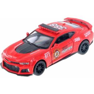 Kinsmart Метална количка Kinsmart Firefighter Edition - 2017 Chevrolet Camaro ZL1, 1: 38, червена (53075)
