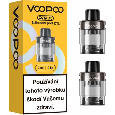 VooPoo PnP-X DL cartridge Grey 2 ks
