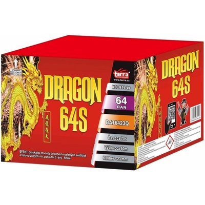 Tarra pyrotechnik Ohňostroj DRAGON 64S 64 ran