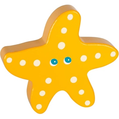 Lule Toys Дървена бебешка дрънкалка Lule Toys - Морска звезда (8811-S)