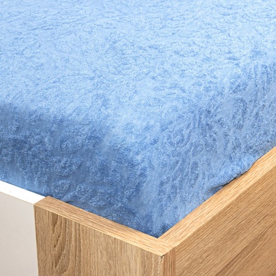 Homa žakar prostěradlo světle modrá Žakar plachta modrá světlá 200x220