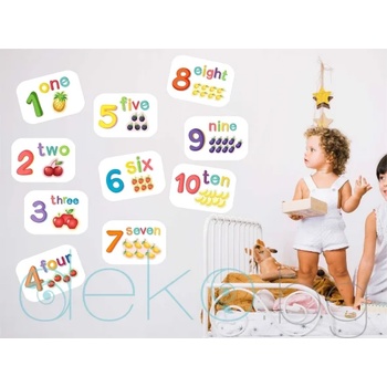 Image 1 of Цифри от 1 до 10 с броене на английски език (1650)