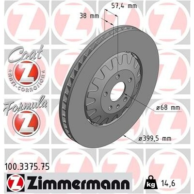 Brzdový kotúč ZIMMERMANN 100.3375.75 (100337575)
