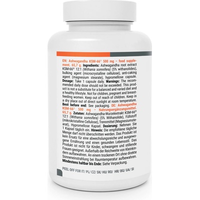 GymBeam Ashwagandha KSM-66 500mg 90 kapsúl