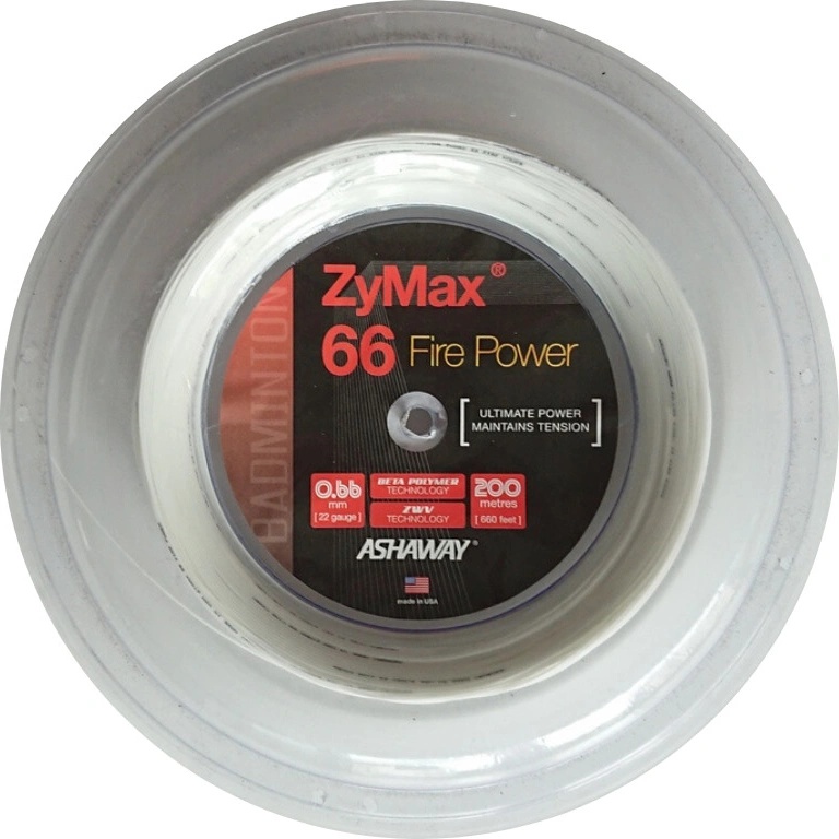 thumbnail image 2 of Badmintonový Výplet Ashaway ZyMax 66 Fire Power - 200 M 2 of 9
