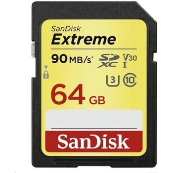 SanDisk SDHC Extreme 64 GB UHS-I U3 V30 SDSDXVE-064G-GNCIN
