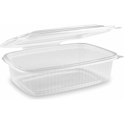 Plastová miska oválná průhledná s víčkem 750 ml (PP) (50 ks)