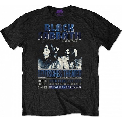 Black Sabbath tričko Deutsches '73' Eco-Tee black