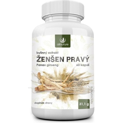 Allnature ženšen bylinný extrakt 60 kapslí