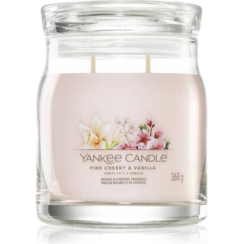 Yankee Candle Pink Cherry & Vanilla ароматна свещ Signature 368 гр