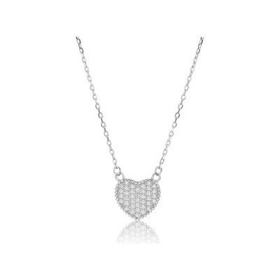 Nubis® Střibrný náhrdelník srdíčko NB-2390