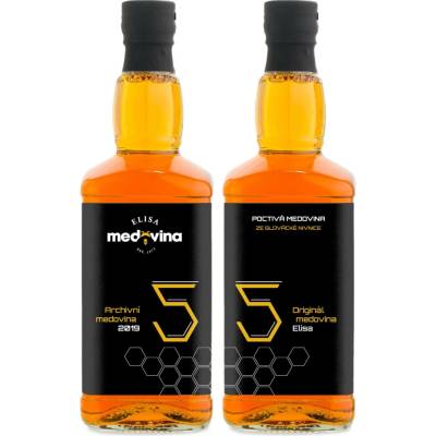 Medovina Elisa dárek k 55. výročí 11% 2 x 0,5 l