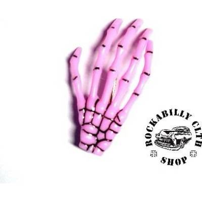 Sponka do vlasů horror Rocka Hairclip Bones Pink