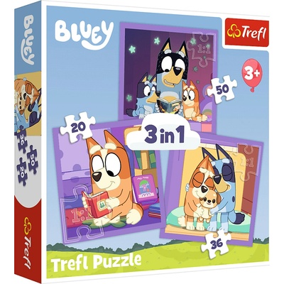 TREFL Zoznámte sa s Bluey 3v1 20,36,50 dielov