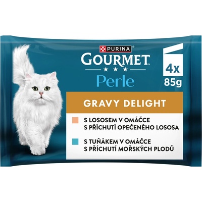 Gourmet Perle losos a tuňák 4 x 85 g