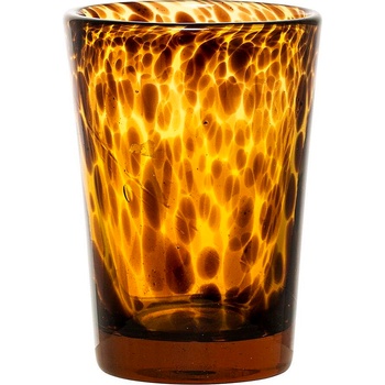 Bloomingville Свещник Bloomingville стъклен 13 см оранжев (23605953)