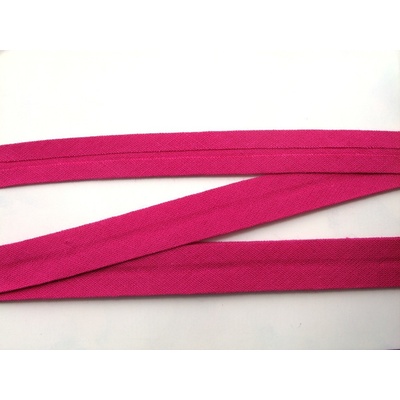 Bavlněný šikmý prúžok - šírka 2 cm pinkrůžová
