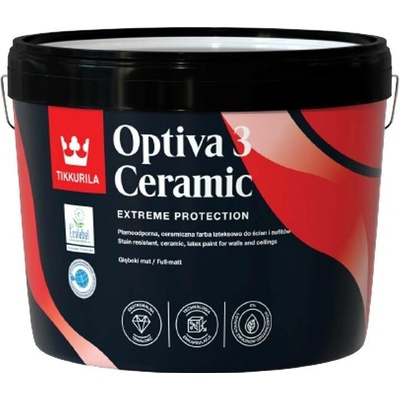 Tikkurila OPTIVA 3 CERAMIC SUPER MATT 9L tvt int. M499 Mantteli