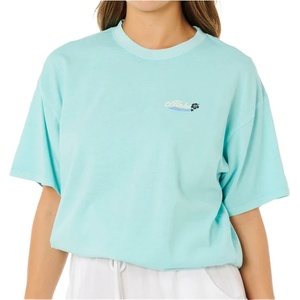 Rip Curl Дамска тениска Rip Curl Women's Aloha Heritage Tee T-shirt - Light Sea Blue - размер XL (916-5860-0216)