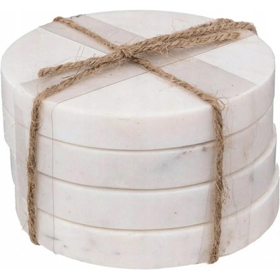 Secret de Gourmet Podtácky pod hrnky MARBLE 10cm 4ks bílé – Zboží Mobilmania