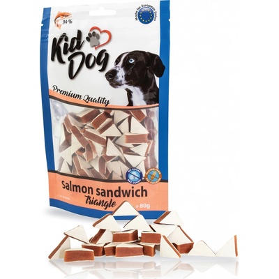 KIDDOG lososové sendvičové trojúhelníčky 80 g