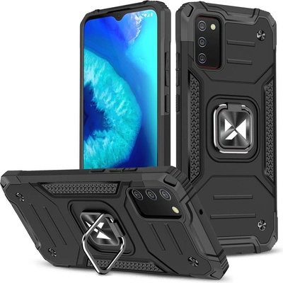 Wozinsky Хибриден кейс Wozinsky Ring Armor с магнитен държач за Samsung Galaxy A03s, Черен (9145576243251)