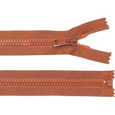 Kostěný zip no.5 rozepínací 80cm bundový color: 685 rezavá hnědá