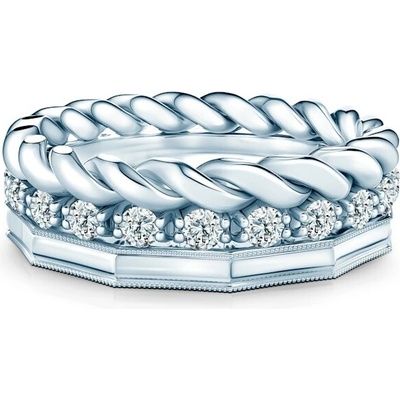 Savicki Sada prsteňov Symphony striebro laboratórne diamanty ZST 925 SAVNo 507B 511B 534LAB B