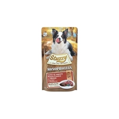 Stuzzy Monoprotein Grain& Gluten Free Fresh Beef With Blueberries - Пауч за израснали кучета с говеждо и боровинки, 150 гр