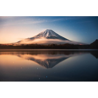 Plakát, Obraz - Fuji Mountain Reflection with Morning sunrise, Jackyenjoyphotography, 40 × 26.7 cm