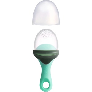BOON Силиконова дъвкалка с отвори за хранене Boon - Pulp, mint (B11414) - baby