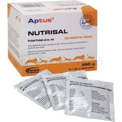 Aptus Nutrisal Prášok na rehydratačný roztok pre psy a mačky 10x25 g vrecúšok s práškom