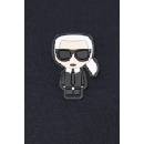 Karl Lagerfeld Тениска с яка Karl Lagerfeld в тъмносиньо с апликация 500221.745022 (500221.745022)