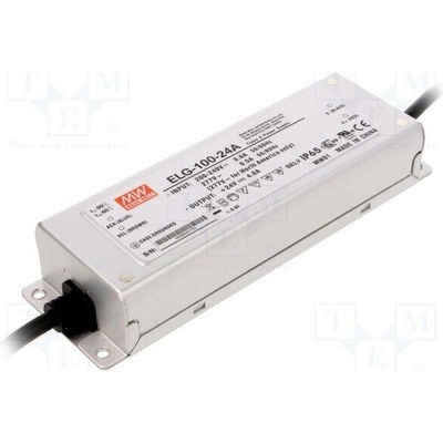MEAN WELL ELG-100-24A Napájecí zdroj: spínaný; LED; 96W; 24VDC; 2÷4A; 180÷295VAC; IP65