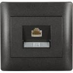 ELMARK Rhyme КОМПЮТЪРЕН КОНТАКТ rj45 (cat6e) ГРАФИТ МЕТ (112856e)
