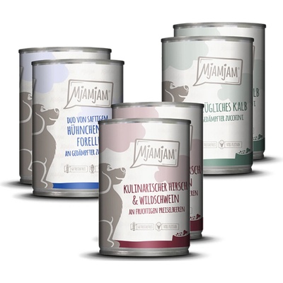 MjAMjAM Adult Dog mix I 3 druhy 6 × 400 g