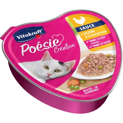 Vitakraft Poésie Création Kuracie mäso a zelenina v omáčke 15 x 85 g