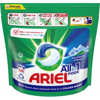 Ariel All-in-1 Pods Color gelové kapsle na barevné prádlo 44 PD