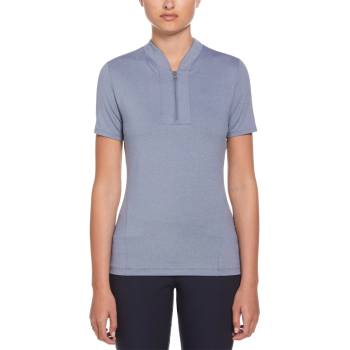 Callaway Women's Tonal Short-Sleeve Performance Polo - Blue Indigo Htr