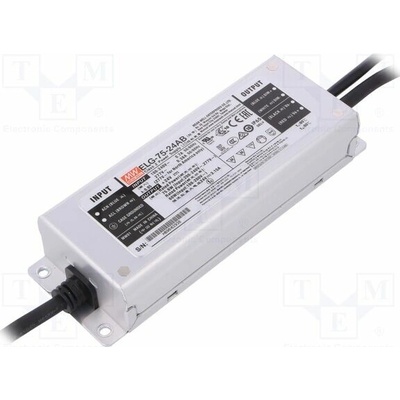 MEAN WELL ELG-75-24AB Napájecí zdroj: spínaný; LED; 75,6W; 24VDC; 1,57÷3,15A; 100÷305VAC