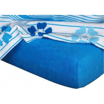 Dadka Froté prostěradlo modř královské 180x200x20