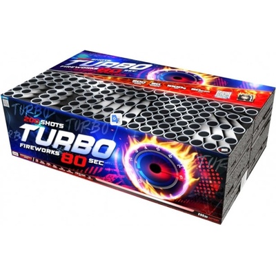 Kompaktný ohňostroj Turbo 200 rán 20 mm
