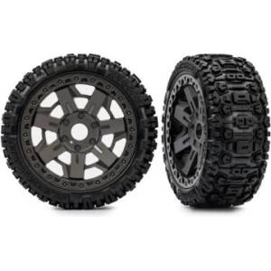 Traxxas колело 3.0", диск сив, гума Sledgehammer (2)