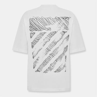 OFF WHITE Тениска OFF WHITE Men's Scribble T-Shirt - White